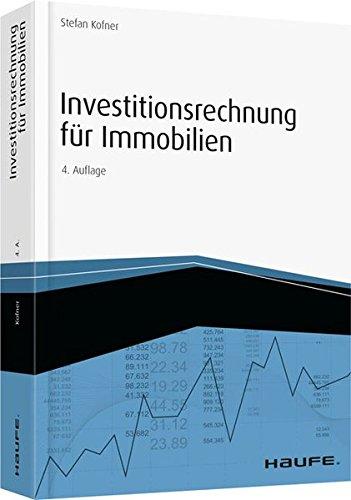 Investitionsrechnung für Immobilien - inkl. Arbeitshilfen online (Hammonia bei Haufe)