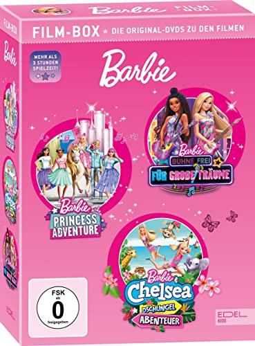 Barbie - Film-Box - Die DVDs zu den Filmen: Princess Adventure, Bühne frei für große Träume, Barbie & Chelsea - Dschungel Abenteuer [3 DVDs]