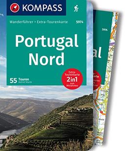 KOMPASS Wanderführer 5974 Portugal Nord, 55 Touren: Wanderführer mit Extra-Tourenkarten und Höhenprofilen, GPX-Daten zum Download