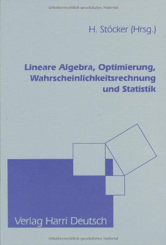 Mathematik, Der Grundkurs, Bd.3, Lineare Algebra, Optimierung, Wahrscheinlichkeitsrechnung und Statistik