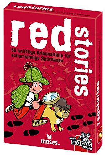 moses. black stories Junior red stories | 50 knifflige Kriminalfälle für scharfsinnige Spürnasen | Das Rätsel Kartenspiel für Kinder