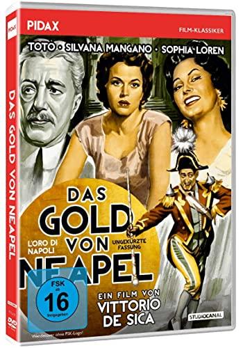 Das Gold von Neapel (OT: L'oro di Napoli) Filmisches Meisterwerk von Vittorio De Sica mit Starbesetzung wie Sophia Loren, Toto und Irene Montalto - Ungekürzte Fassung (PIDAX Film-Klassiker)