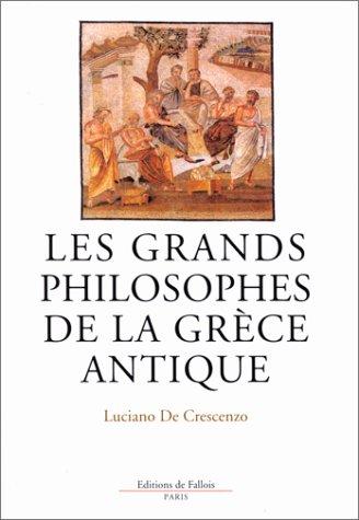 Les grands philosophes de la Grèce antique