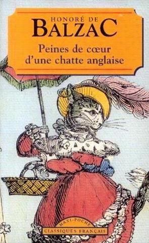 Peines de coeur d'une chatte anglaise