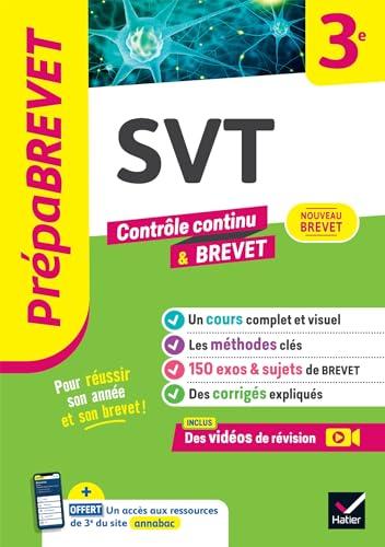 SVT 3e : contrôle continu & brevet : nouveau brevet