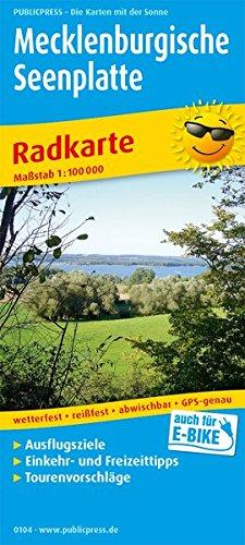 Mecklenburgische Seenplatte: Radkarte mit Ausflugszielen, Einkehr- & Freizeittipps, wetterfest, reissfest, abwischbar, GPS-genau. 1:100000 (Radkarte / RK)