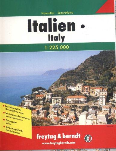 Italien 1 : 225 000. Superatlas: Durchfahrtspläne. Touristische Informationen. Ortsregister. Entfernungstabelle