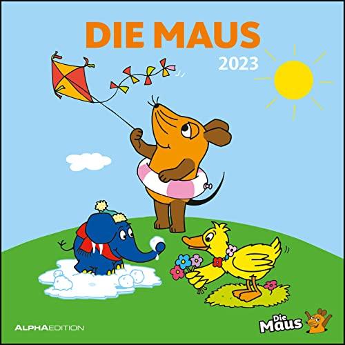 Die Maus 2023 - Broschürenkalender 30x30 cm (30x60 geöffnet) - Kalender mit Platz für Notizen - inkl. Poster - Wandplaner - Bildkalender - Wandkalender: Posterkalender