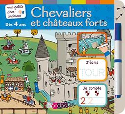 Chevaliers et châteaux forts : je dessine, j'écris, je compte