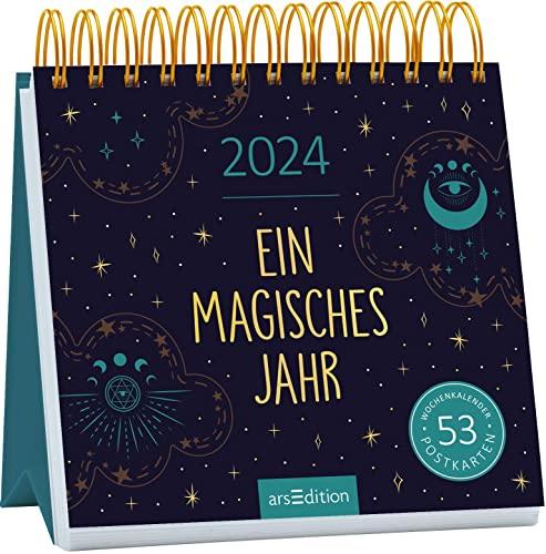 Postkartenkalender 2024 Ein magisches Jahr: Wochenkalender 2024, 53 Postkarten für magische Momente