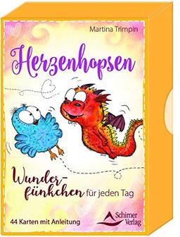 Herzenhopsen: Wunderfünkchen für jeden Tag - 44 Karten mit Anleitung