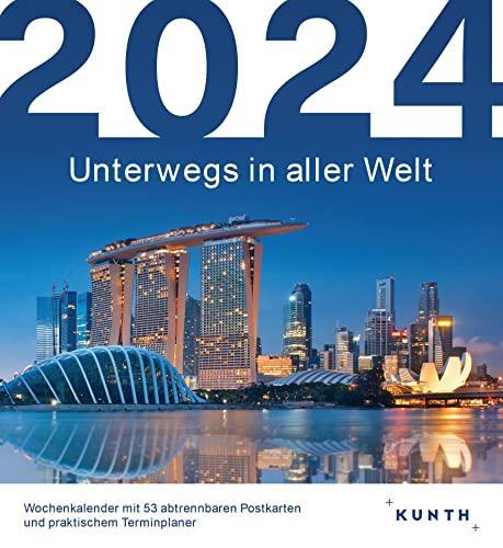 Unterwegs in aller Welt 2024: KUNTH Postkartenkalender 52 Wochen