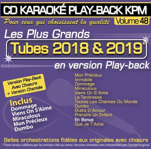 CD Karaoké Play-Back Kpm Vol.48 "Tubes 2018 & 2019"