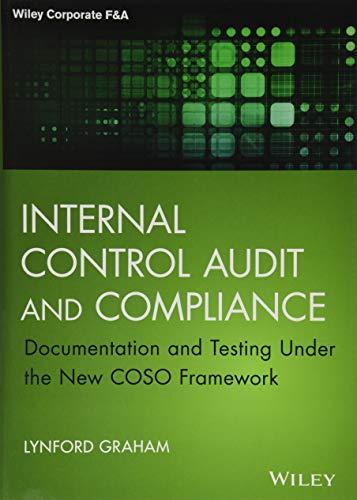 Internal Control Audit and Compliance: Documentation and Testing Under the New COSO Framework (Wiley Corporate F&A)