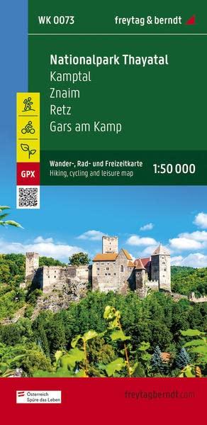 Nationalpark Thayatal, Wander-, Rad- und Freizeitkarte 1:50.000, freytag & berndt, WK 0073: Kamptal - Znaim - Retz - Gars am Kamp, mit Infoguide, GPX ... (freytag & berndt Wander-Rad-Freizeitkarten)