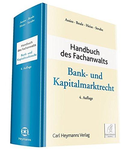 Handbuch des Fachanwalts Bank- und Kapitalmarktrecht