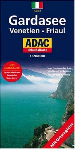 Gardasee, Venetien, Friaul: 1:200000. Vom Gardasee bis Triest, von Meran bis Ferrara. Mit Cityplan Venedig