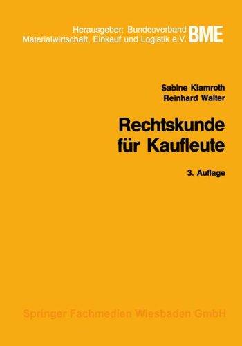 Rechtskunde für Kaufleute (Gabler-Studientexte)