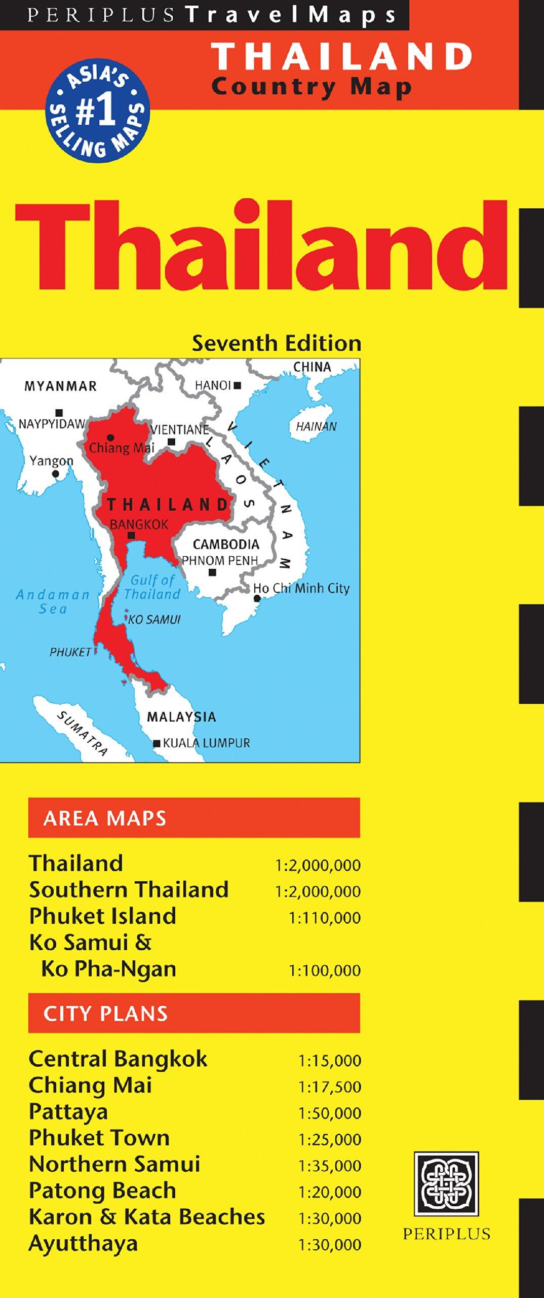 Thailand Travel Map (Periplus Travel Maps)