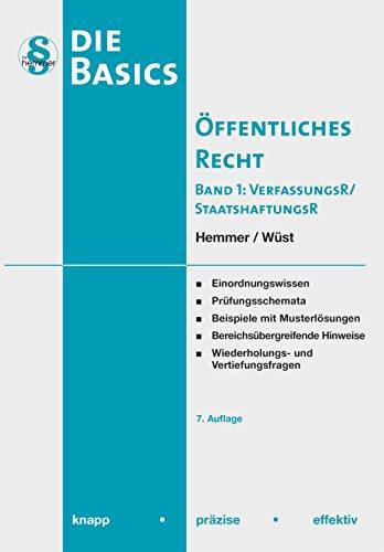 Basics Öffentliches Recht Band 1: Verfassungsrecht / Staatshaftungsrecht (Skripten - Öffentliches Recht)