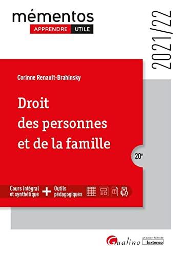 Droit des personnes et de la famille : 2021-2022