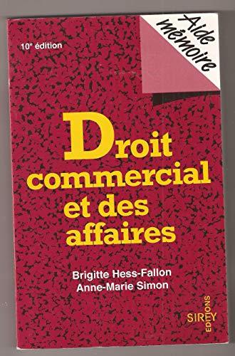 Droit commercial et des affaires (Aide-Mémoire)