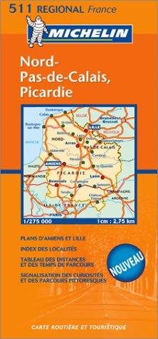 Nord, Pas-de-Calais, Picardie, französische Ausgabe (Cartes Mosaic)