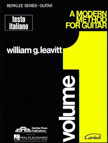 A MODERN METHOD FOR GUITAR, VOLUME 1 (TESTO ITALIANO) LIVRE SUR LA MUSIQUE