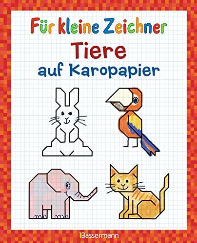 Für kleine Zeichner - Tiere auf Karopapier