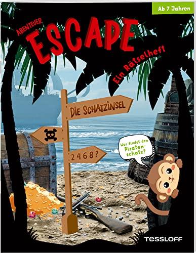 Abenteuer Escape. Ein Rätselheft. Die Schatzinsel - Wer findet den Piratenschatz? / Für Rätselfans ab 7 Jahren / Sudoku, Suchbilder, Rechenpyramiden ... Rätsel: Für alle Exit-Fans ab 7 Jahren!