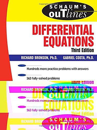 Differential Equations (Schaum's Outlines)