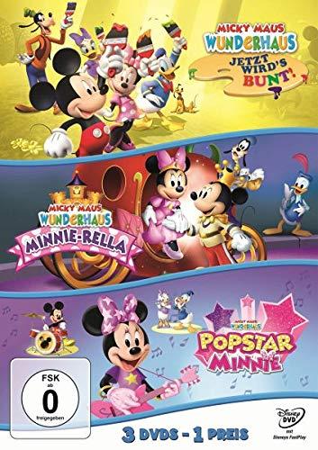 Micky Maus Wunderhaus - Jetzt wird's bunt/Minnie-Rella/Popstar Minnie (Dreierpack) [3 DVDs]