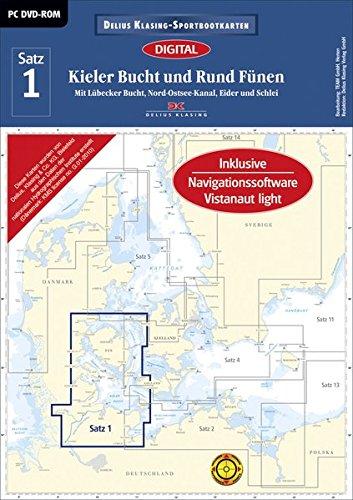 Sportbootkarte Satz 01: Kieler Bucht und Rund Fünen. DVD-ROM 2016: Mit Lübecker Bucht, Nord-Ostsee-Kanal, Eider und Schlei