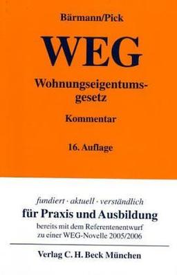 Wohnungseigentumsgesetz (WEG), Kommentar, m. Erg.-Bd.