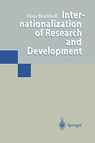 Internationalization of Research and Development