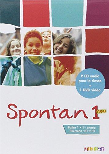 Spontan neu 1, allemand A1-A2 : palier 1, 1re année : 2 CD audio pour la classe + 1 DVD vidéo