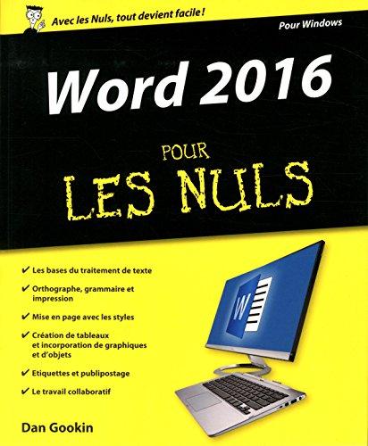 Word 2016 pour les nuls : pour Windows