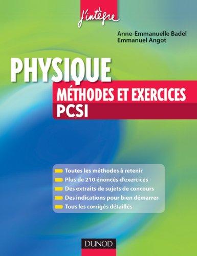 Physique : méthodes et exercices PCSI