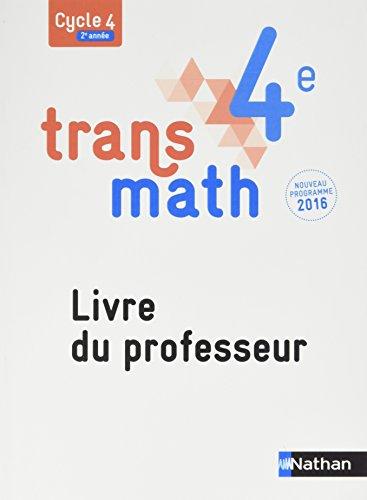 Transmath 4e : Livre du professeur