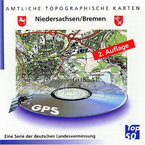 Top 50. Niedersachsen, Bremen. Amtliche topographische Karten. CD-ROM für Windows ME/NT4.0/SP6/2000/XP.