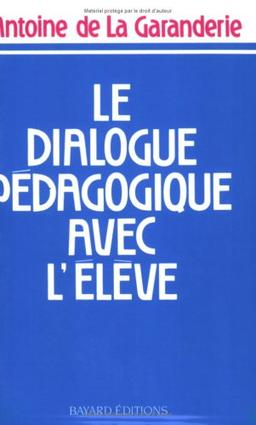 Le dialogue pédagogique avec l'élève