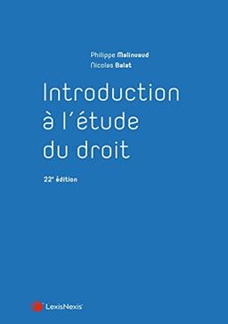 Introduction à l'étude du droit