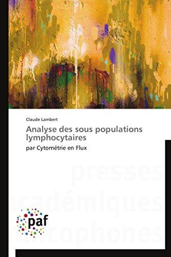 Analyse des sous populations lymphocytaires