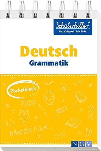 Pocketblock Deutsch Grammatik: Gute Noten mit der Schülerhilfe