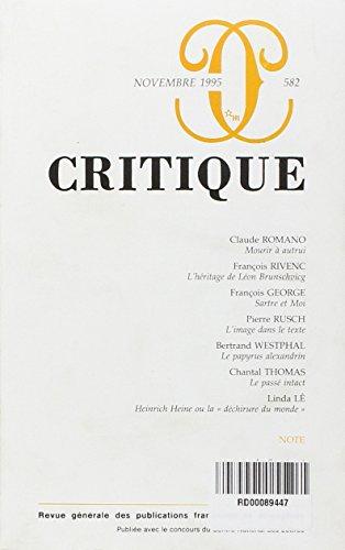 Critique 582 (Revue Critiq)