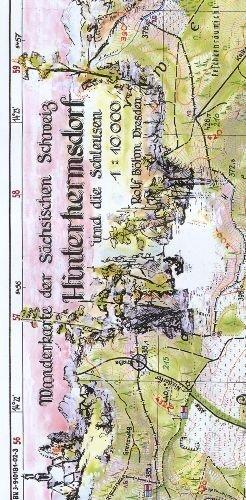 Hinterhermsdorf und die Schleusen 1:10000: Wanderkarte der Sächsischen Schweiz. Obere und Niedere Schleuse - Wachberg - Weifberg