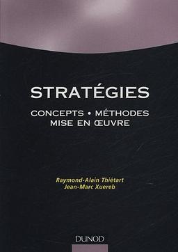 Stratégies : concepts, méthodes, mise en oeuvre