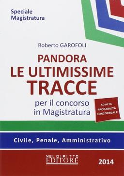 Pandora. Le ultimissime tracce per il concorso in magistratura. Civile, penale, amministrativo