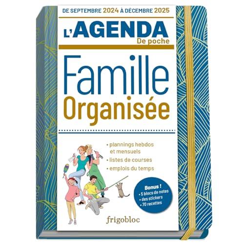 Agenda de poche 2025 de la famille organisée : bleu (de sept. 2024 à déc. 2025)