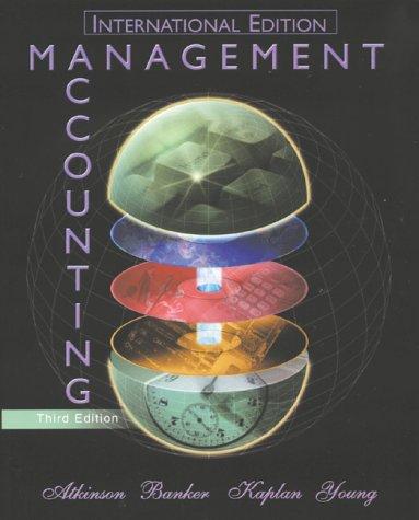 Management Accounting: International Edition